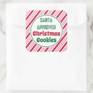 Santa Approved Christmas Cookies Stickers