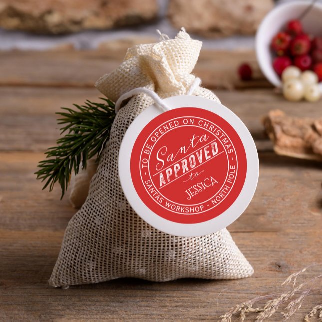 Santa Approved Gift Label From North Pole Workshop (Creator Uploaded)