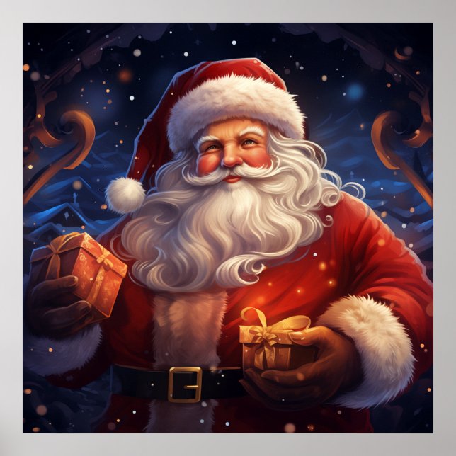 Santa Art Poster (Front)