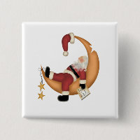 Santa Asleep on Moon Tshirts and Gifts