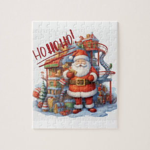 Santa at his Toy Factory Jigsaw Puzzle