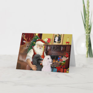 Santa At Home (2 Standard) Holiday Card