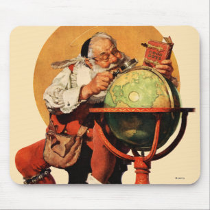 Santa at the Globe Mouse Mat