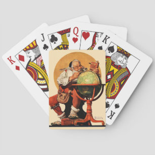 Santa at the Globe Playing Cards