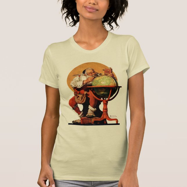 Santa at the Globe T-Shirt (Front)