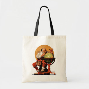Santa at the Globe Tote Bag
