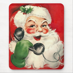 Santa at the Phone Mouse Mat