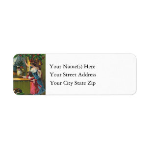 Santa At The Window Vintage