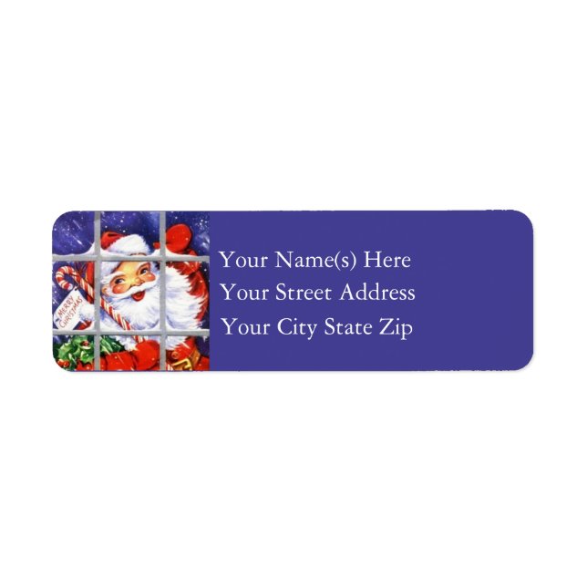 Santa At The Window Vintage Christmas (Front)