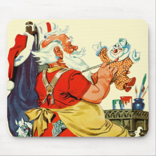 Santa at Work Mouse Mat