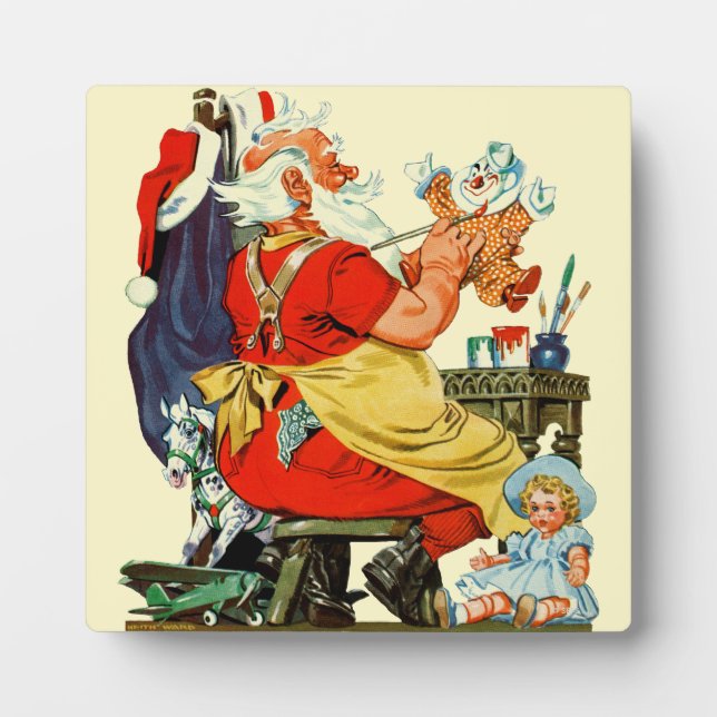 Santa at Work Plaque (Front)