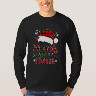 Santa Aunt Claus Christmas Matching Family  T-Shirt