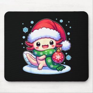 Santa Axolotl Funny Cute Xmas Funny Christmas  Mouse Mat