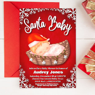 Santa Baby - Baby Shower Invitation