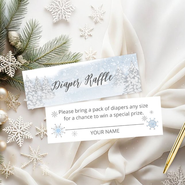 Santa Baby Christmas Baby Diaper Raffle Mini Business Card (Creator Uploaded)
