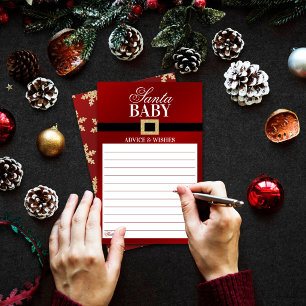 Santa Baby Christmas Baby Shower Advice & Wishes