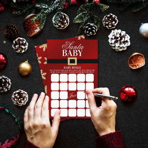 Santa Baby Christmas Baby Shower Bingo