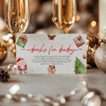 Santa Baby Christmas Baby Shower Book Request Enclosure Card<br><div class="desc">Encourage guests to help build a cosy library for your little one with our “Santa Baby” Christmas Baby Shower Book Request Enclosure Card. Featuring festive holiday designs and adorable Santa elements, this card invites guests to bring a beloved book instead of a card, adding a meaningful and lasting touch to...</div>
