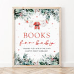 Santa Baby Christmas Baby Shower Books for Baby Poster<br><div class="desc">Add a festive touch to your baby shower with our Red Santa Baby Christmas Clothesline Baby Shower Diaper Raffle! This adorable raffle card features a charming red baby clothesline design with a Santa-themed twist, perfect for celebrating the holiday season. Guests can bring a pack of diapers to participate in the...</div>
