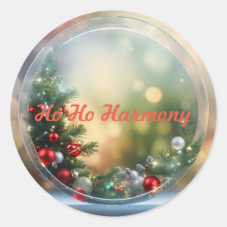 Santa Baby Christmas Baby Shower Classic Round Sti Classic Round Sticker
