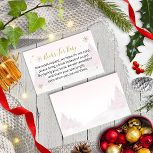 Santa Baby Christmas Baby Shower Enclosure Card