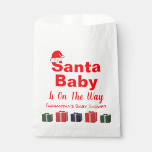 Santa Baby Christmas Baby Shower Favour Bags