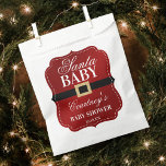 Santa Baby | Christmas Baby Shower Favour Bags<br><div class="desc">Celebrate in style with these fun and very trendy Christmas baby shower favour bags. The design is easy to personalise with your own wording and your family and friends will be thrilled when they receive these fabulous party bags. Matching items can be found in the collection.</div>