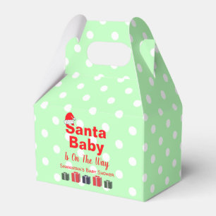 Santa Baby Christmas Baby Shower Favour Box