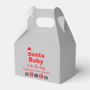Santa Baby Christmas Baby Shower Favour Box