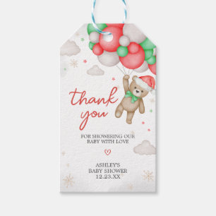 Santa Baby Christmas Baby Shower Favour Tags