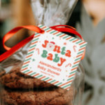Santa Baby Christmas Baby Shower  Favour Tags<br><div class="desc">Make your Santa Baby baby shower theme extra special with these Personalised Santa Baby Christmas Baby Shower Favour Tags. Perfect for adding a festive touch to your Christmas baby shower, these tags are ideal for anyone planning Christmas themed baby shower ideas or looking for unique Christmas baby shower ideas. Celebrate...</div>