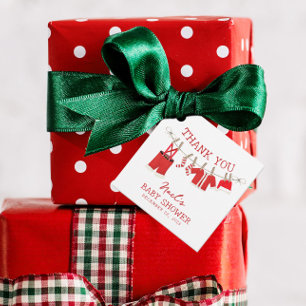 Santa Baby Christmas Baby Shower Favour Tags