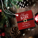 Santa Baby | Christmas Baby Shower Favour Tags<br><div class="desc">Celebrate in style with these cute and very trendy baby shower favour tags. This design is easy to personalise with your special event wording and your guests will be thrilled when they see these fabulous tags.</div>