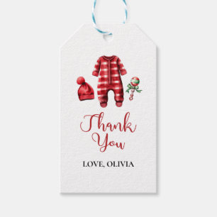 Santa Baby Christmas Baby Shower Gift Tags