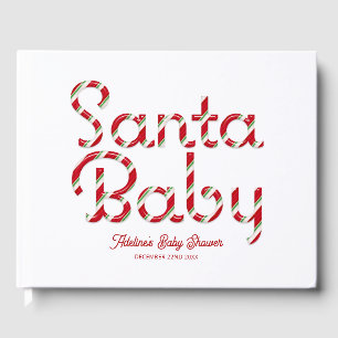 Santa Baby Christmas Baby Shower Guestbook