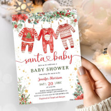 Santa Baby Christmas Baby Shower