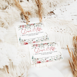Santa Baby Christmas Baby Shower Neutral Diaper Enclosure Card