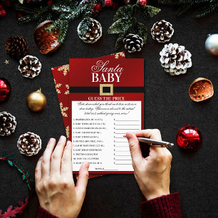 Santa Baby   Christmas Baby Shower Price Game