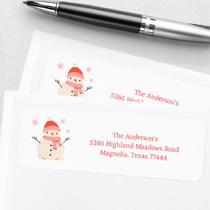 Santa Baby Christmas Baby Shower Return Address