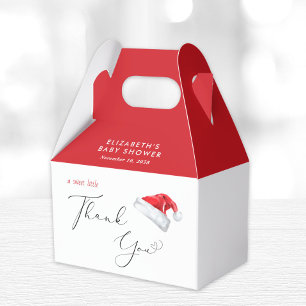 Santa Baby Christmas Baby Shower Thank You Favour Box