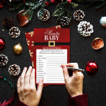 Santa Baby | Christmas Baby Shower Word Game<br><div class="desc">These baby shower game sheets are perfect for anyone having a baby shower this Christmas time. Simply give these game cards out to your guests to play at the shower,  whoever unscrambles the words first,  wins a prize of your choice!</div>