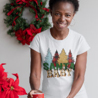 Santa Baby Christmas Buffalo Plaid Leopard Tree