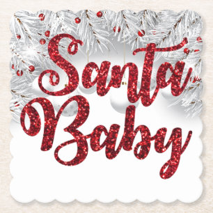 Santa Baby Christmas Coasters