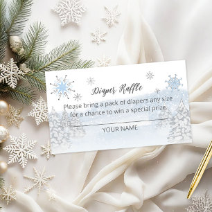 Santa Baby Christmas Diaper Raffle Card