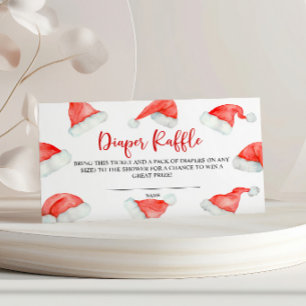 Santa Baby Christmas Diaper Raffle Enclosure Card