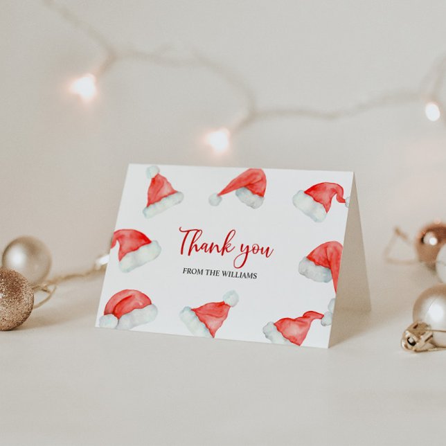 Santa Baby Christmas Folded Thank You Card (Creator Uploaded)