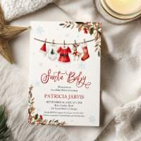 Santa Baby Christmas Girl Baby Shower