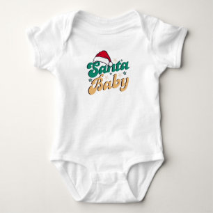 "Santa Baby" Christmas Holiday Baby Bodysuit