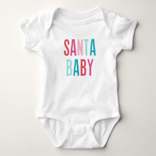 "Santa Baby" Christmas Holiday Baby Bodysuit