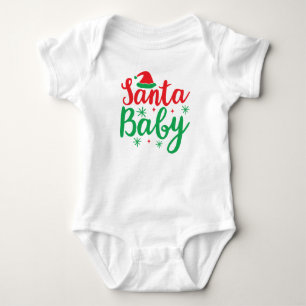"Santa Baby" Christmas Holiday Baby Bodysuit